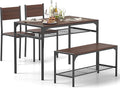 Tangkula Dining Table Set for 4, Kitchen Table and 2 Chairs for 4 by TANGKULA