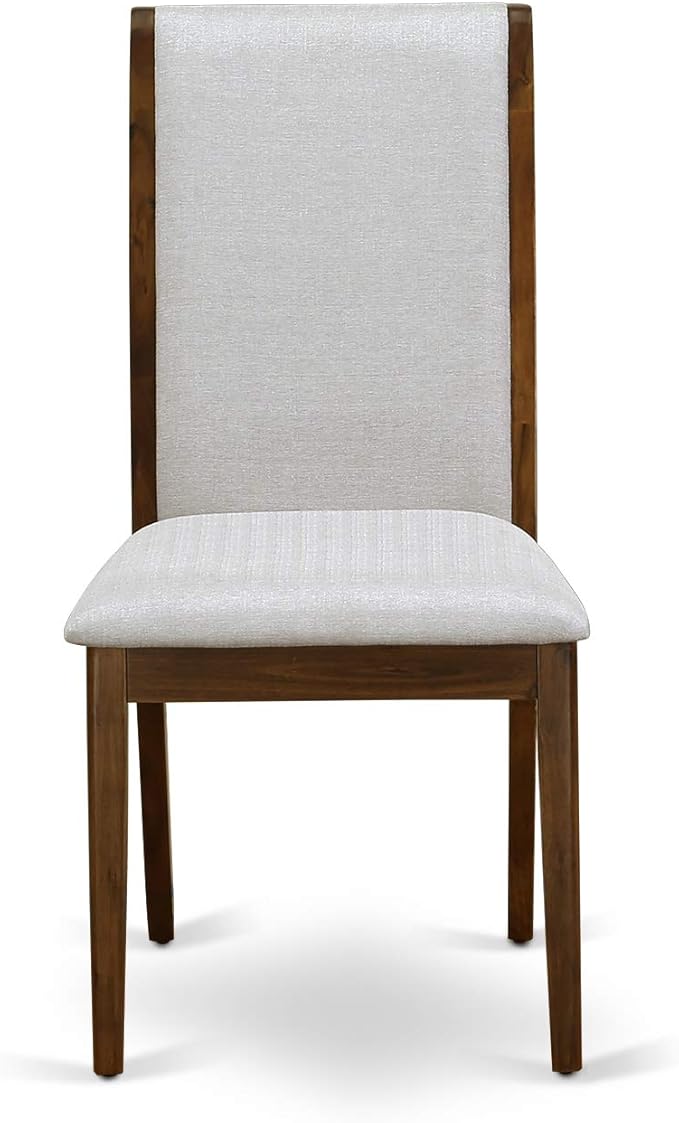 East West Furniture ANLA5-ANA-05 5 Piece Dining Room Table Set Includes a Round - Image 7