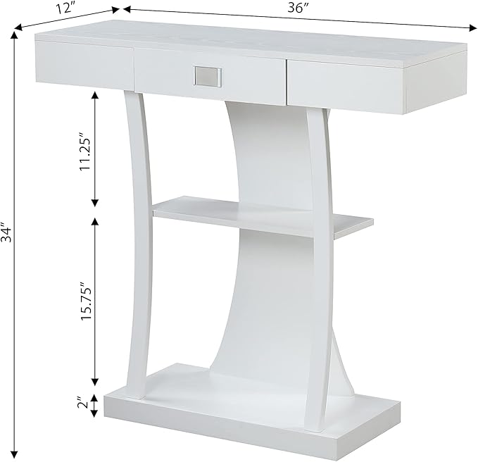 Convenience Concepts Newport Harri Console Table 36" - Image 6