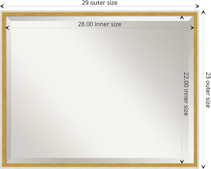 Amanti Art White Bathroom Mirror - Image 4