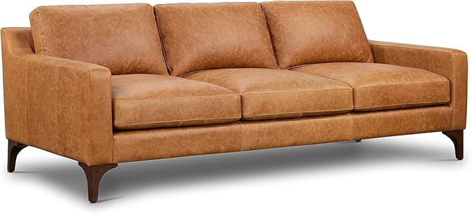 Poly & Bark Sorrento Leather Couch by POLYBARK