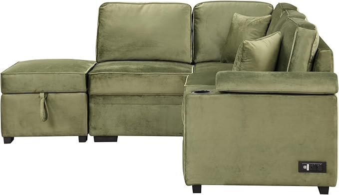 Ball & Cast Sleeper Sofa Bed L Shaped Couch - Image 3