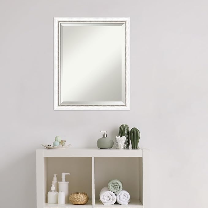 Amanti Art White Bathroom Mirror - Image 5