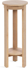 Kate and Laurel Foxford Modern Tiered Round Drink Table, Light Natural by KateandLaurel