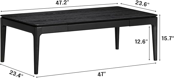 NTC Mingle Modern Wooden Rectangle Coffee Table - Image 2