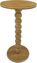 JUIOETURBoho Beaded Round Side Table by Unknown