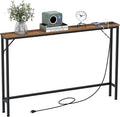 Tohomeor 5.9" Skinny Behind Sofa Console Table by Tohomeor