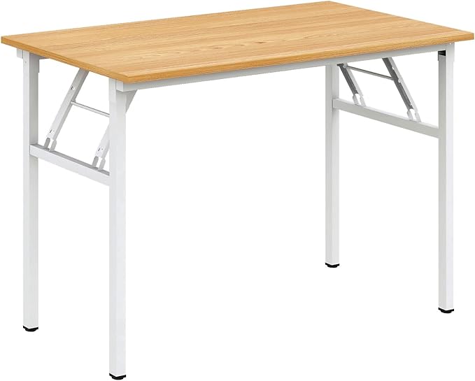 Need Folding Desk for Home Office 39-3/8 inch Length Modern Folding Table - Image 9