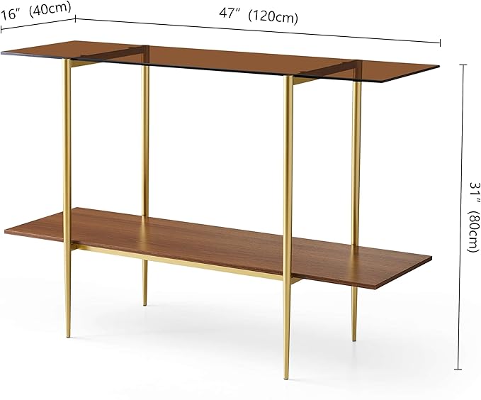 Extra Large Glass Console Table - Image 2