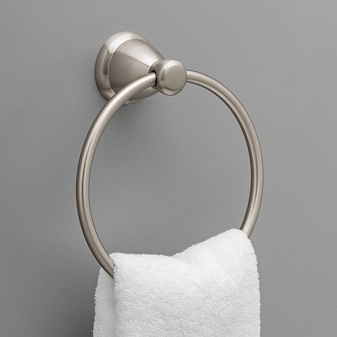 Franklin Brass Kinla 3-Piece Bathroom Set Satin Nickel 24" Towel Bar Rack - Image 7