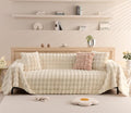 VM VOUGEMARKET Plush Faux Fur Couch Cover Thick Fluffy Fuzzy Sectional Sofa by VMVOUGEMARKET