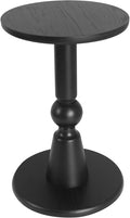 Round Side Table, 11.6 Inch Modern Accent End Table by dwellington