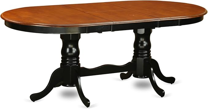 East West Furniture PLPF7-BCH-C 7 Piece Dining Table Set Consist of an Oval - Image 5