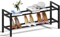 Haddockway Bamboo Shoe Rack for Closet, Free Standing Shoe Organizer by Haddockway
