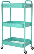 3-Tier Rolling Metal Storage Cart by PNVXNUS