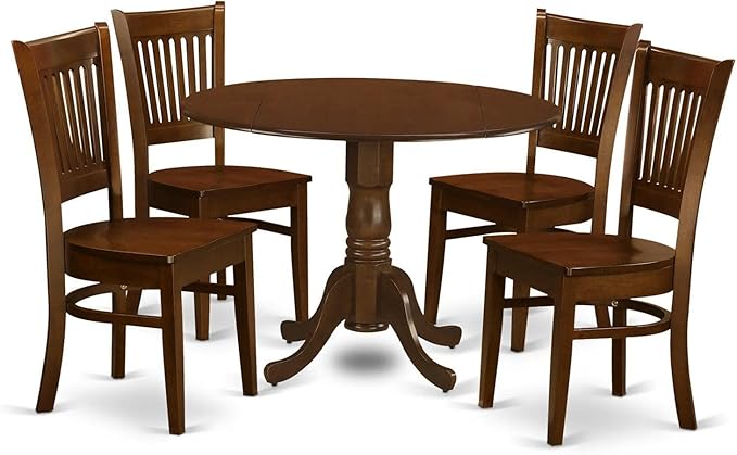 East West Furniture DLVA5-ESP-W 5 Piece Kitchen Table Set by EastWestFurniture