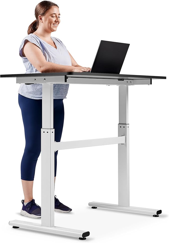 Sunny Health & Fitness Multi-Purpose Air-Drive Adjustable Standing Desk - Image 7