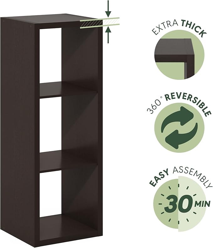 Furinno Cubicle Open Back Decorative Cube Storage Organizer - Image 7