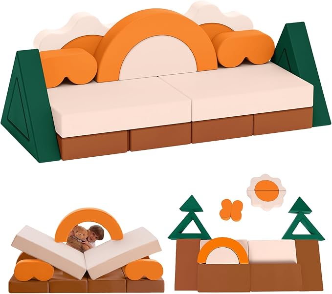 18PCS Modular Kids Play Couch by Unknown