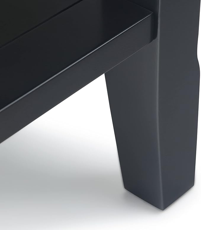 SIMPLIHOME Acadian 14-inch Wide Solid Wood Narrow End Table in Black, - Image 8