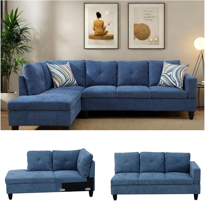 NAYSAYE L Shaped Couch, Modular Sectional Couch - Image 6