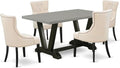 East West Furniture V696FR102-5 5 Piece Dinette Set by EastWestFurniture