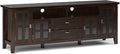 SIMPLIHOME Artisan SOLID WOOD 72 inch Wide Transitional TV Media Stand in by SimpliHome