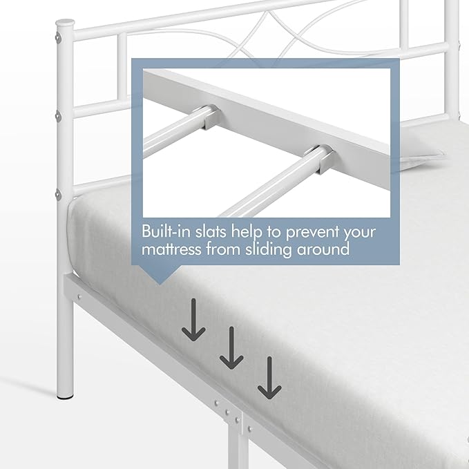 Yaheetech Metal Twin Size Bed Frame, Platform Bed Frame, Mattress Foundation - Image 8