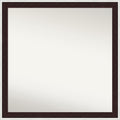 Amanti Art Bathroom Mirror for Over Sink, 29x29 Maya Espresso Silver Square by AmantiArt