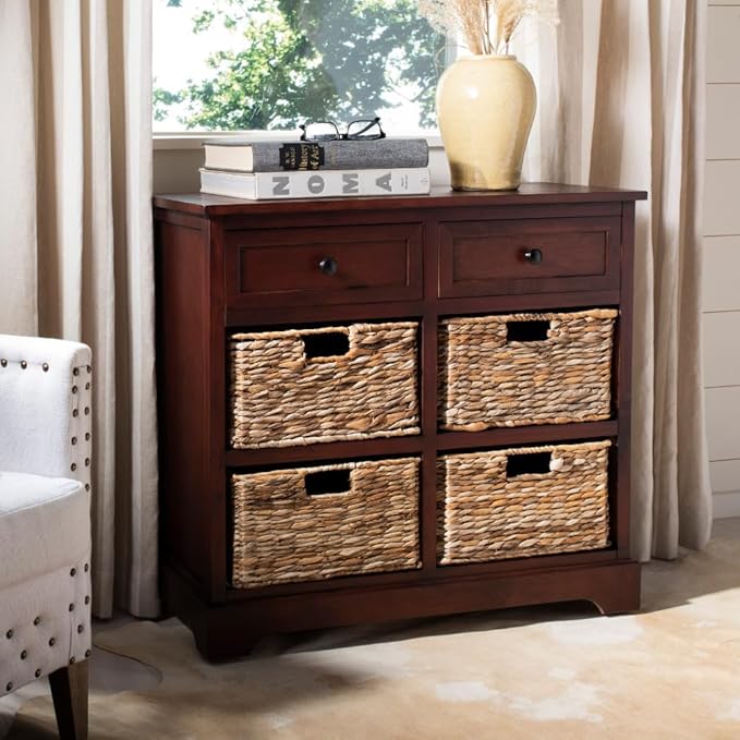 SAFAVIEH American Homes Collection Herman Vintage Grey Storage Unit - Image 2