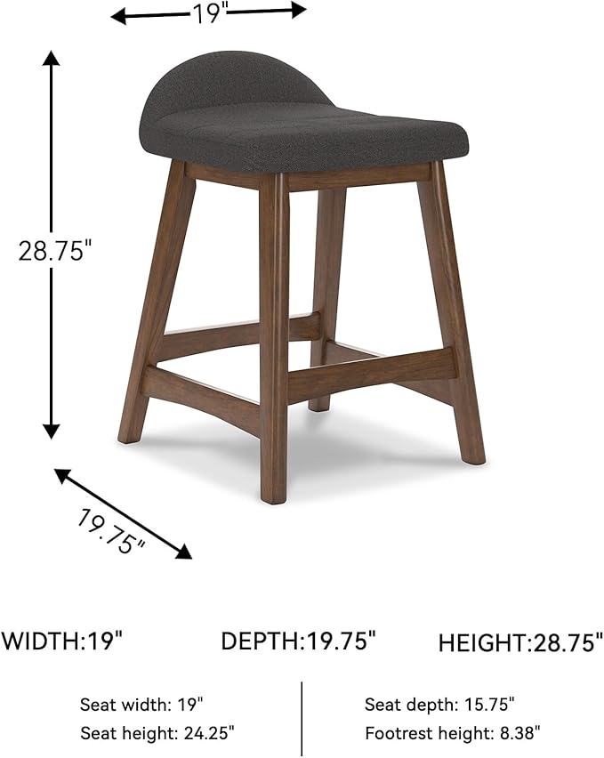 Signature Design by Ashley Lyncott Contemporary 28.5" Counter Height - Image 3