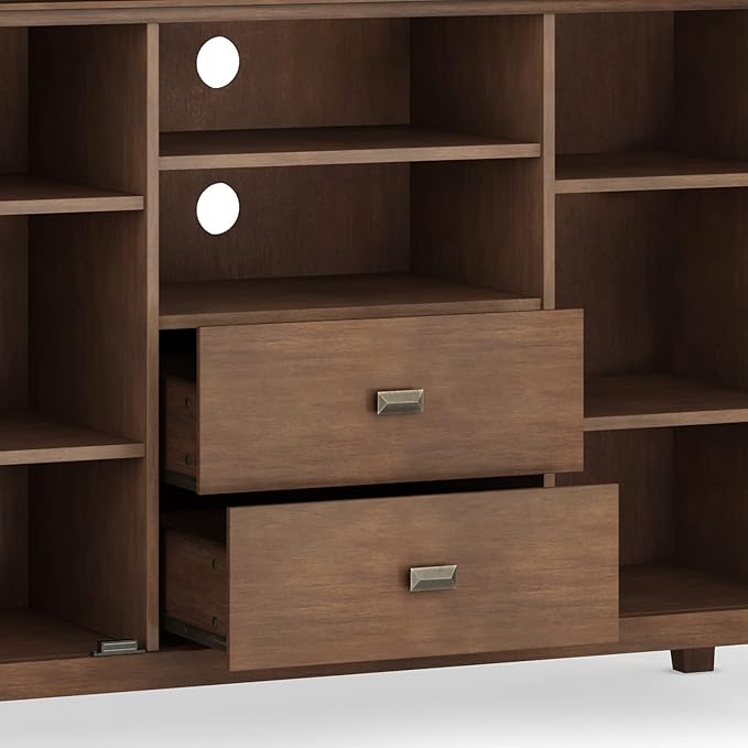 SIMPLIHOME Artisan SOLID WOOD 53 Inch Wide Contemporary TV Media Stand in - Image 8