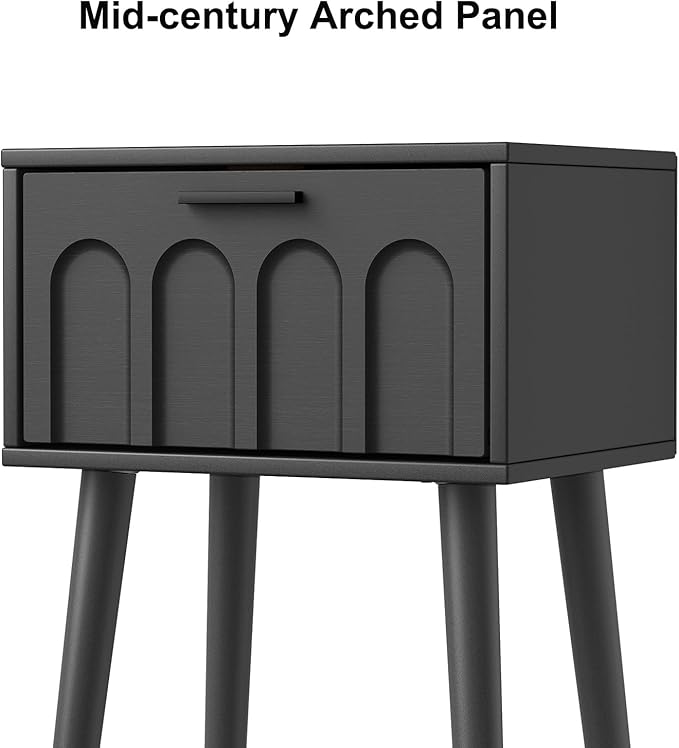 LAATOOREE Nightstand Set of 2, Small Bed Side Table - Image 6