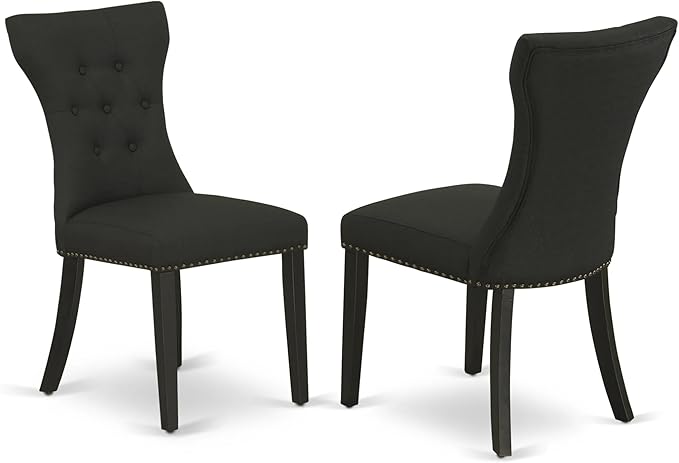East West Furniture ANGA5-ABK-24 5 Piece Dining Table Set - Image 4