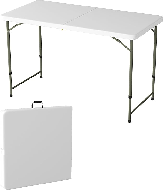 Adjustable Folding Table by LavishHomeCollection