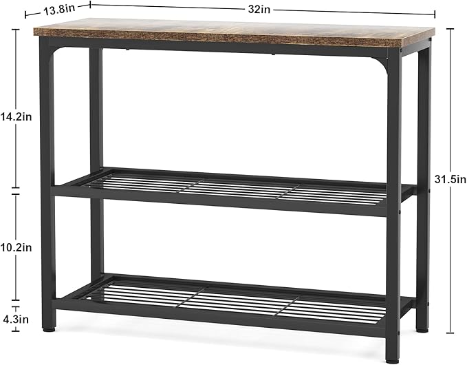 Ecoprsio Small Console Table, Sofa Table - Image 3