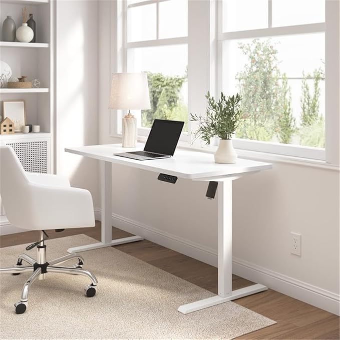 Bush Furniture Energize 55W x 24D Electric Height Adjustable Standing Desk in - Image 5