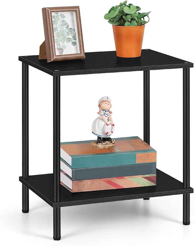 ETELI Small Side Table Black Narrow End Table by ETELI
