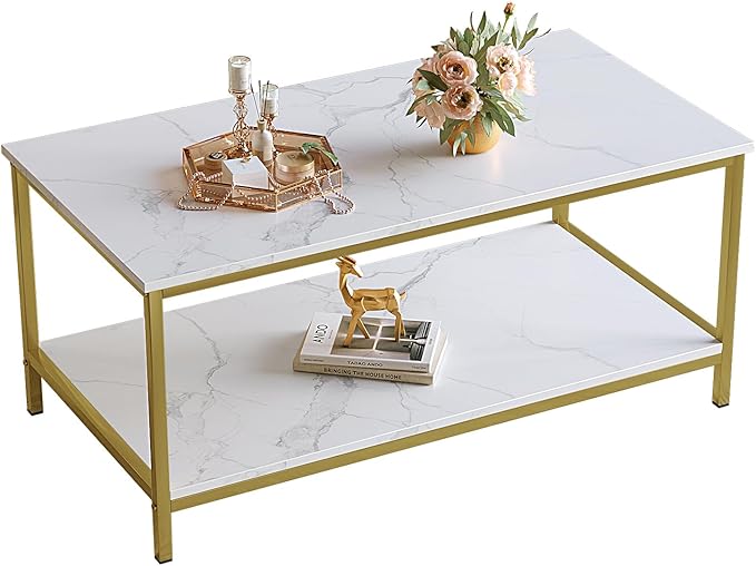 SAYGOER Modern 2-Tier Coffee Table by Saygoer