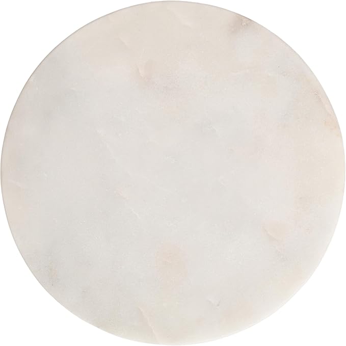 Kate and Laurel Helio Modern Round Marble Drink Table, Natural Marble Martini - Image 8