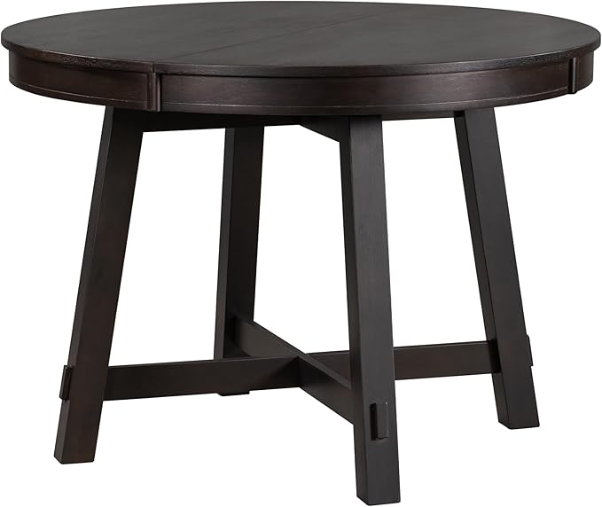 Farmhouse Style Expandable Round to Oval Dining Table - Image 7