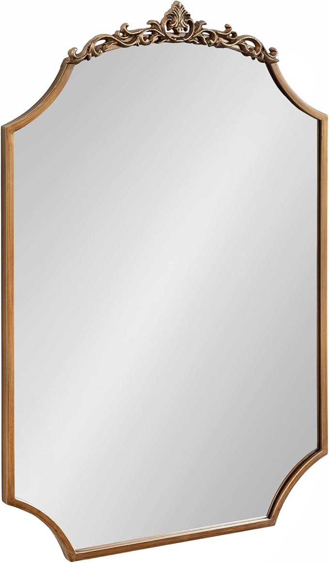 Kate and Laurel Arendahl Ornate Traditional Arched Scallop Mirror; 24 x 36; by KateandLaurel