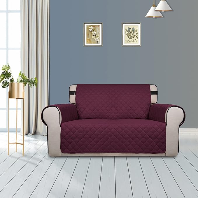 PureFit Reversible Sofa Cover Water Resistant Loveseat Couch Cover, Machine - Image 2