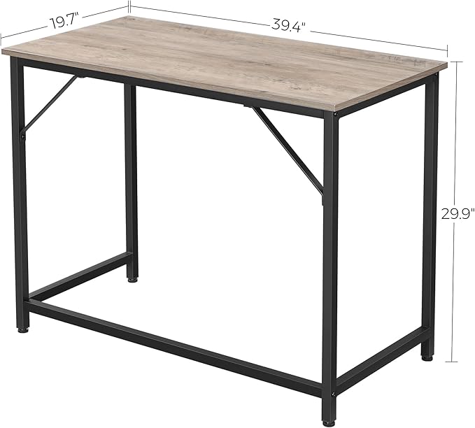 VASAGLE Computer Desk, Gaming Desk, Home Office Desk, - Image 3