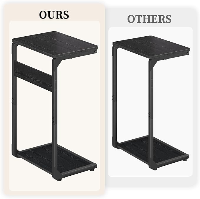 C-Shaped End Table, Small Side Table - Image 4