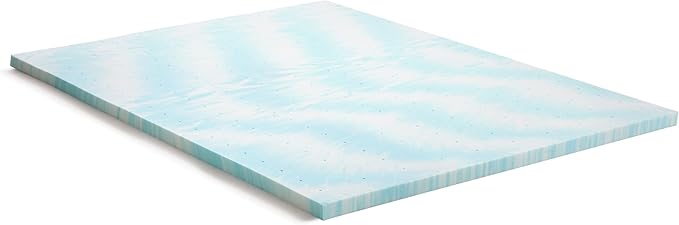 Linenspa 2 Inch Gel Swirl Memory Foam Mattress Topper – Cooling Gel Infused – - Image 4