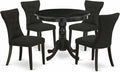 East West Furniture ANGA5-ABK-24 5 Piece Dining Table Set by EastWestFurniture