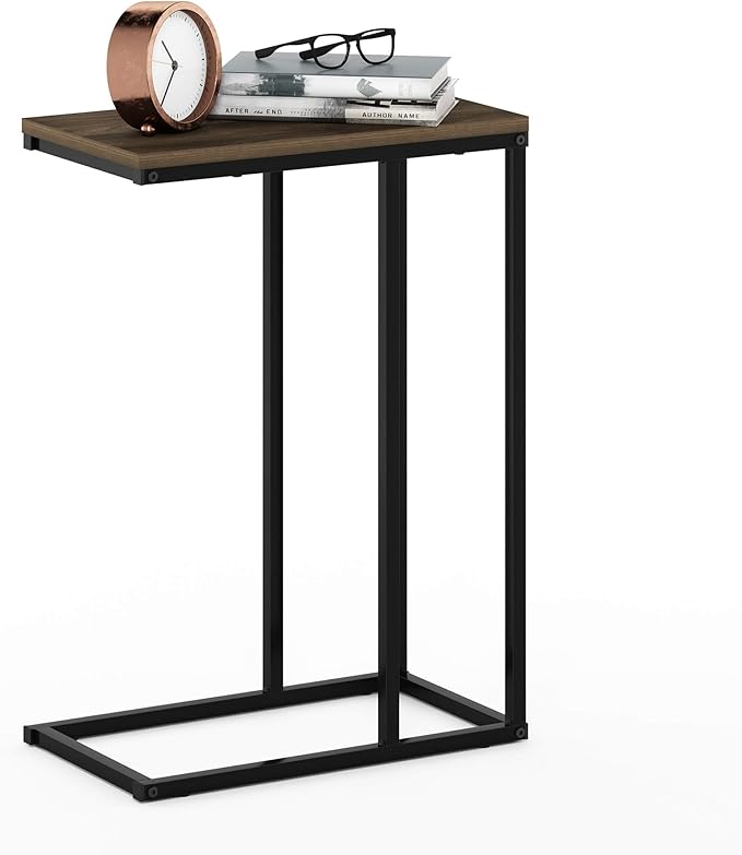 Furinno Camnus Modern Living C Shaped Sofa Side Table, 9.8 in x 17.9 in x 25 in by Furinno-FitsYourSpaceFitsYourBudget