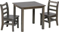 ECR4Kids 24in x 24in Hardwood Table and Chair Set, 12in Seat Height, Kids by ECR4Kids