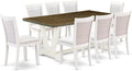 East West Furniture V077MZ001-9 9 Piece Modern Dining Table Set Includes a by EastWestFurniture